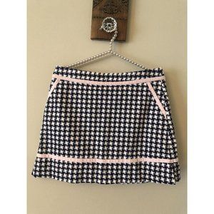 Lady Hagen Golf Womens Size 8 Breast Cancer Awareness Skort Blue White Plaid